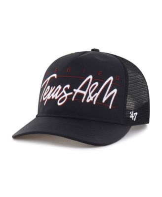 Men's and Women's '47 Black Texas A&M Aggies brrr&deg; Condor Mesh Hitch Adjustable Hat