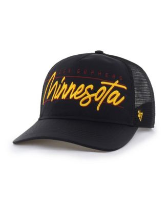 Men's and Women's Black Minnesota Golden Gophers brrr&deg; Condor Mesh Hitch Adjustable Hat