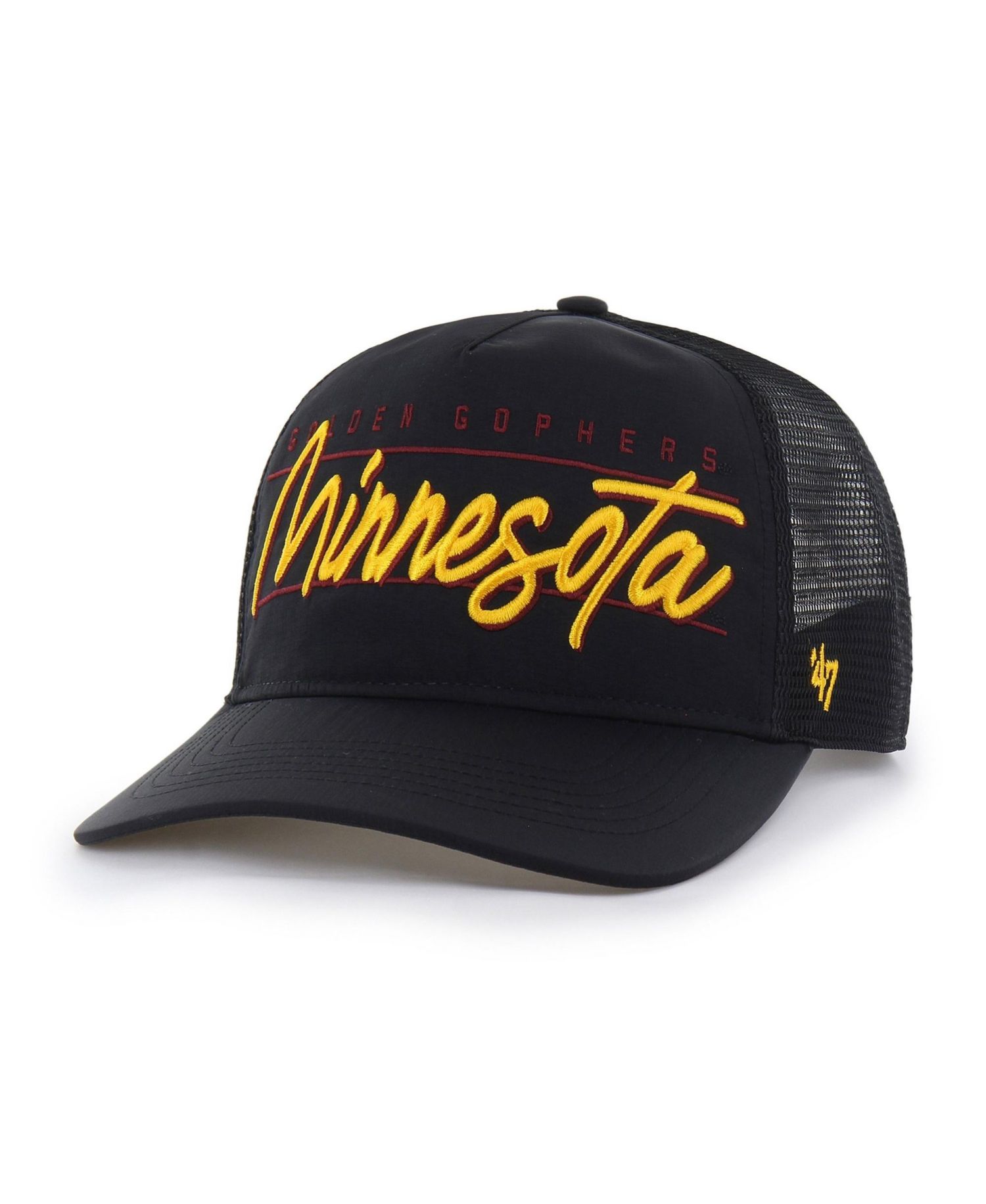 Men's and Women's '47 Black Minnesota Golden Gophers brrr&deg; Condor Mesh Hitch Adjustable Hat