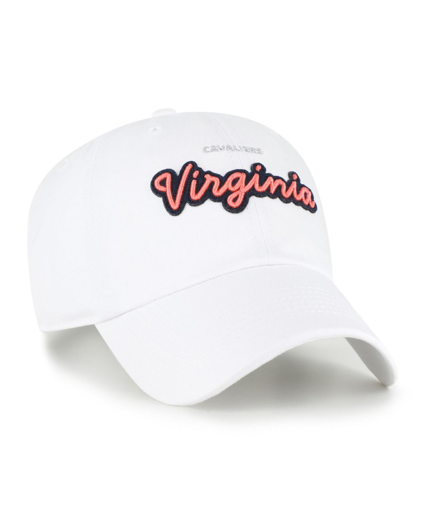 Женская кепка '47 Brand White Virginia Cavaliers Trendy Script Clean Up Adjustable Hat — фото 2
