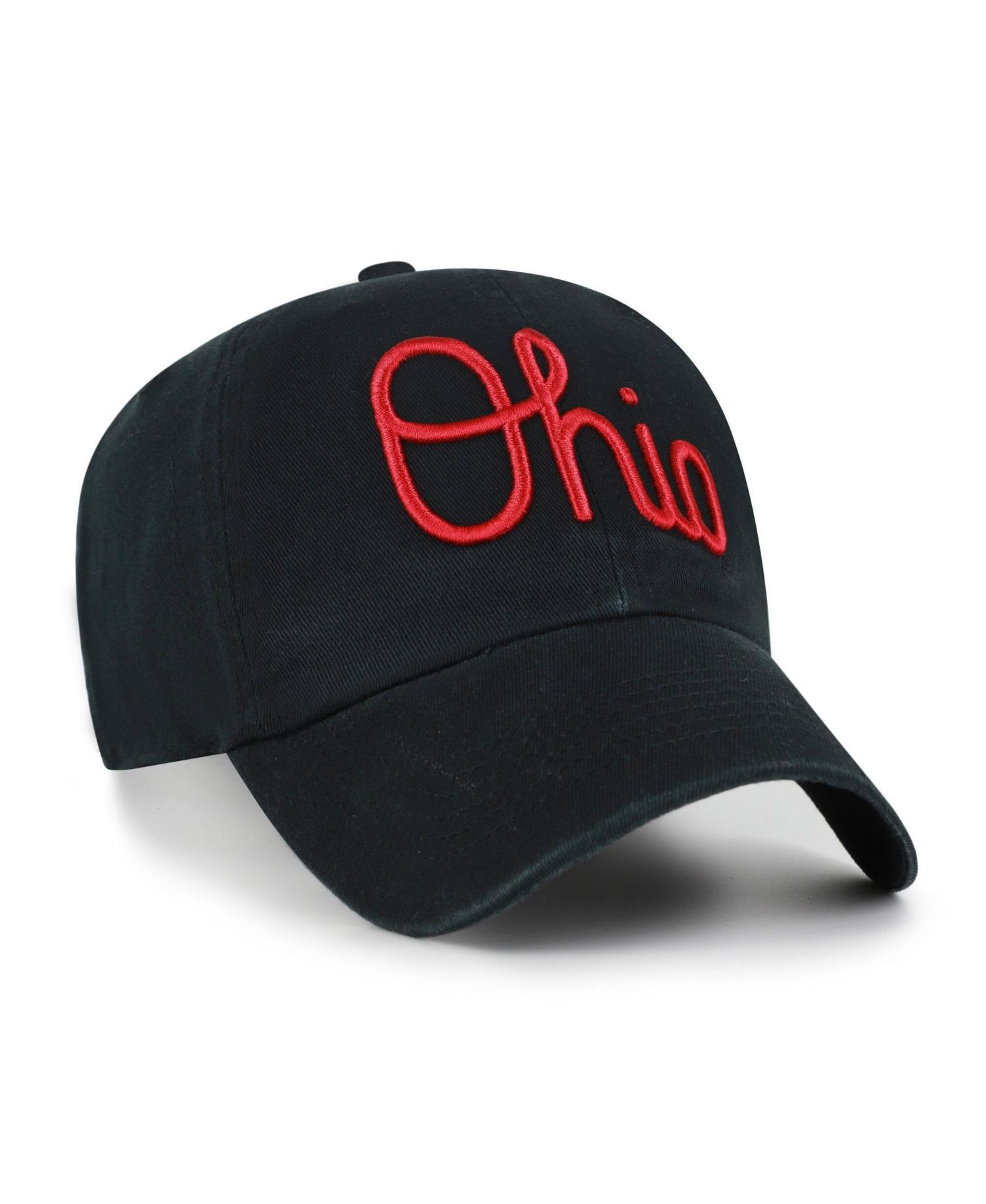 Men's '47 Black Ohio State Buckeyes Vault Clean Up Adjustable Hat