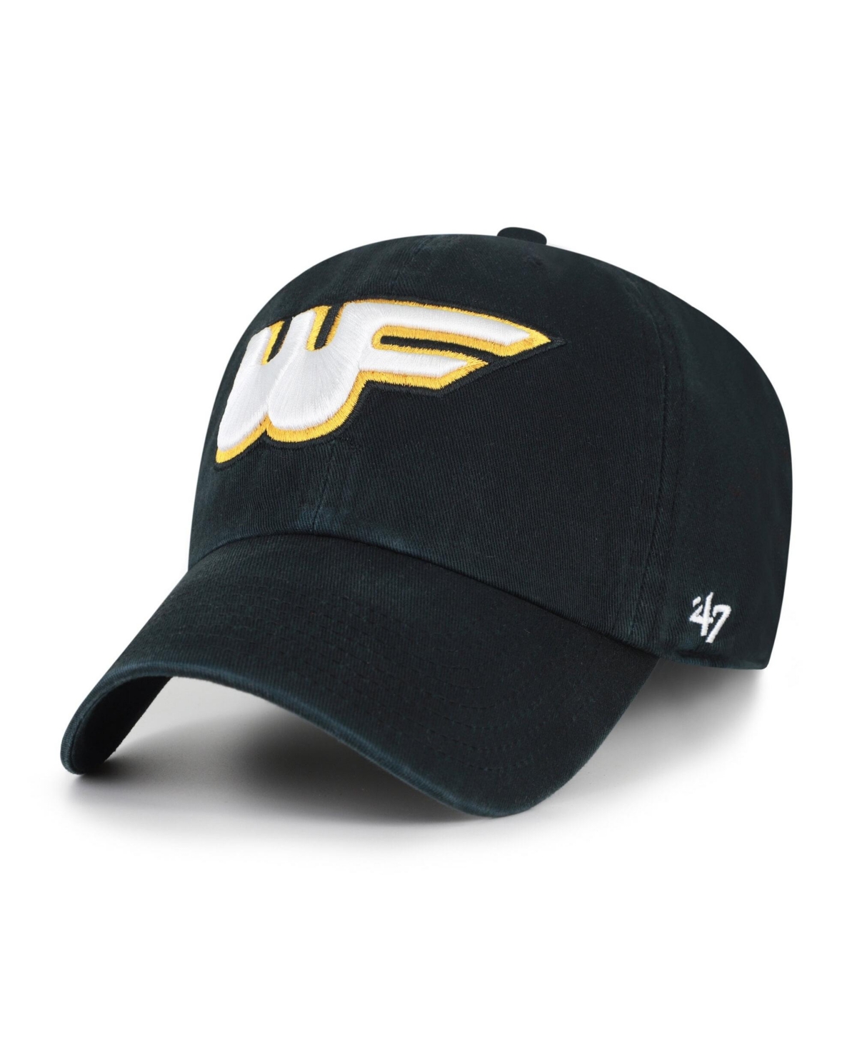'47 Brand Men's Black Wake Forest Demon Deacons Vault Clean Up Adjustable Hat