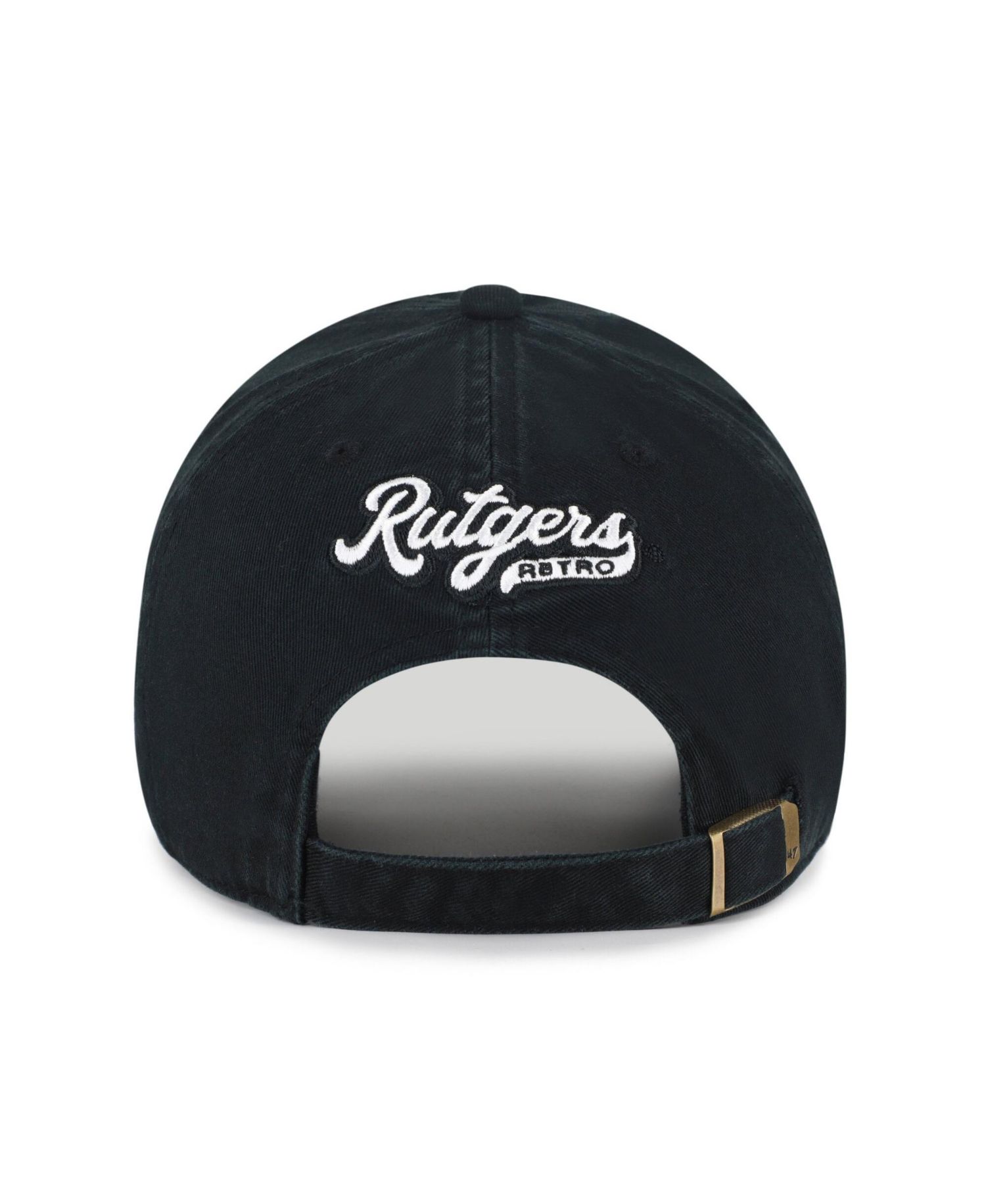 Men's '47 Black Rutgers Scarlet Knights Vault Clean Up Adjustable Hat