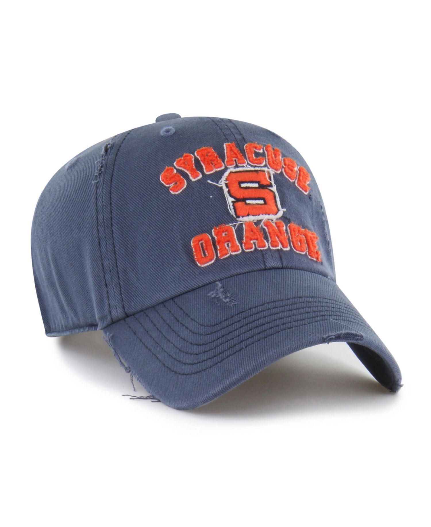 Men's and Women's '47 Navy Syracuse Orange Well-Worn Seymore Clean Up Adjustable Hat
