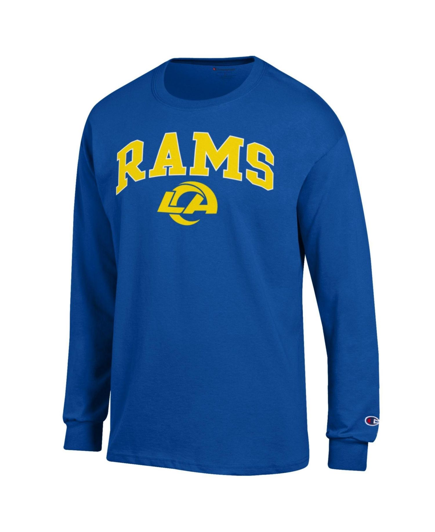 Men's Royal Los Angeles Rams Arch Over Logo Long Sleeve T-Shirt