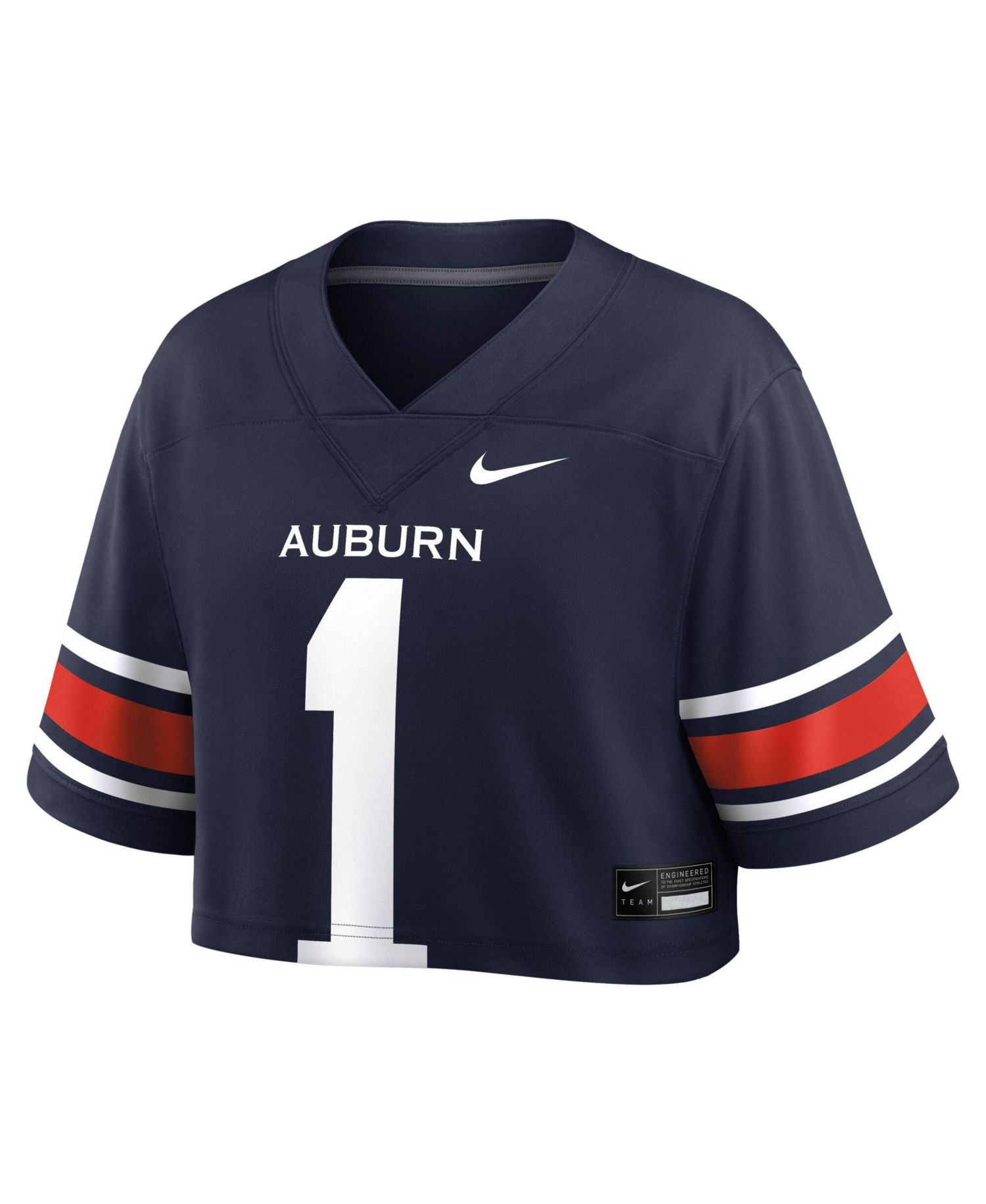 Women's Navy Auburn Tigers Game Crop Top Jersey