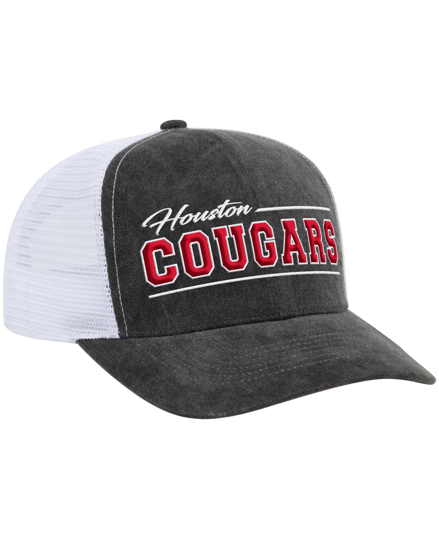 Men's and Women's Gray Houston Cougars Billy 2400 Adjustable Trucker Hat