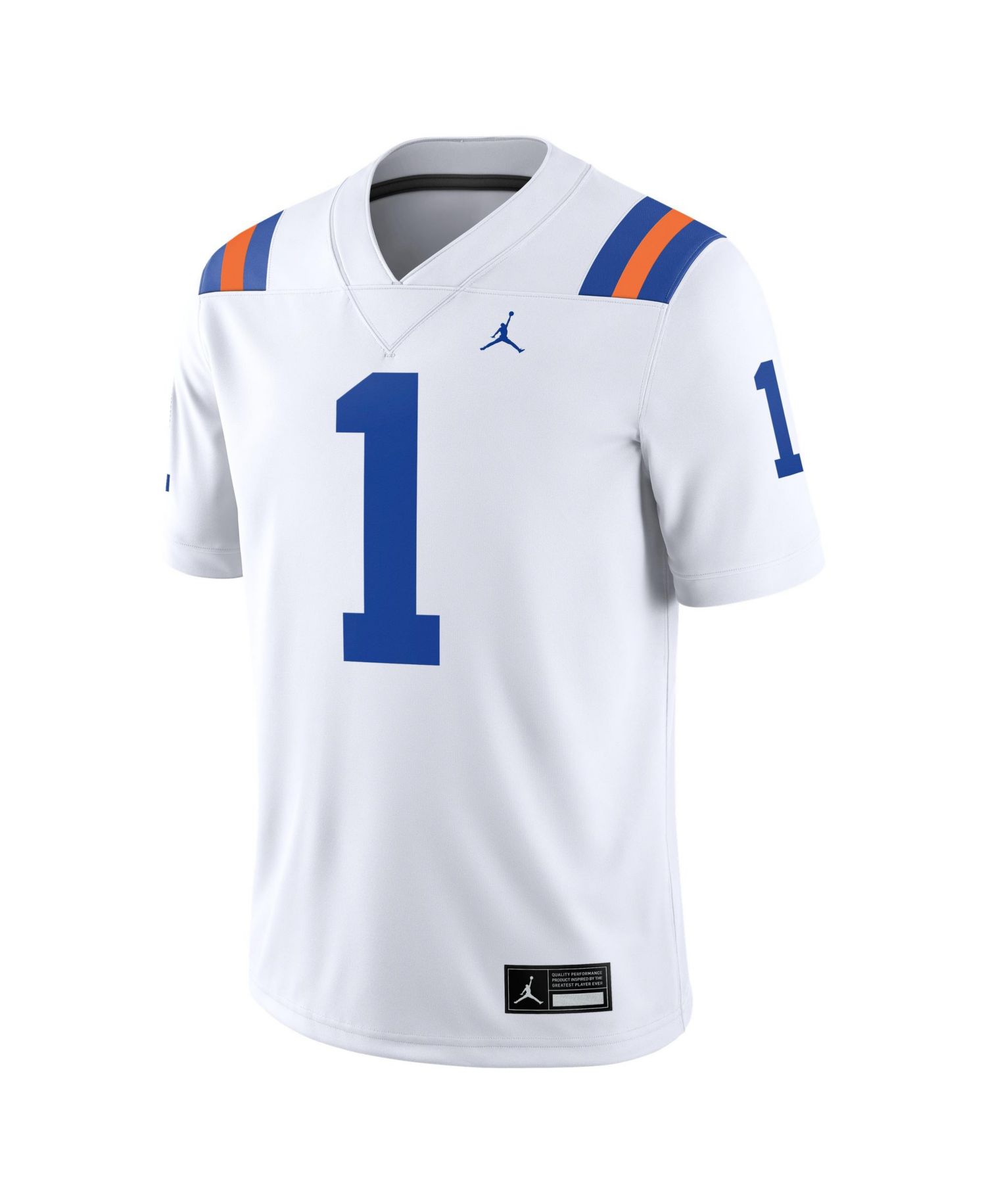 Men's #1 White Florida Gators Alternate Game Football Jersey
