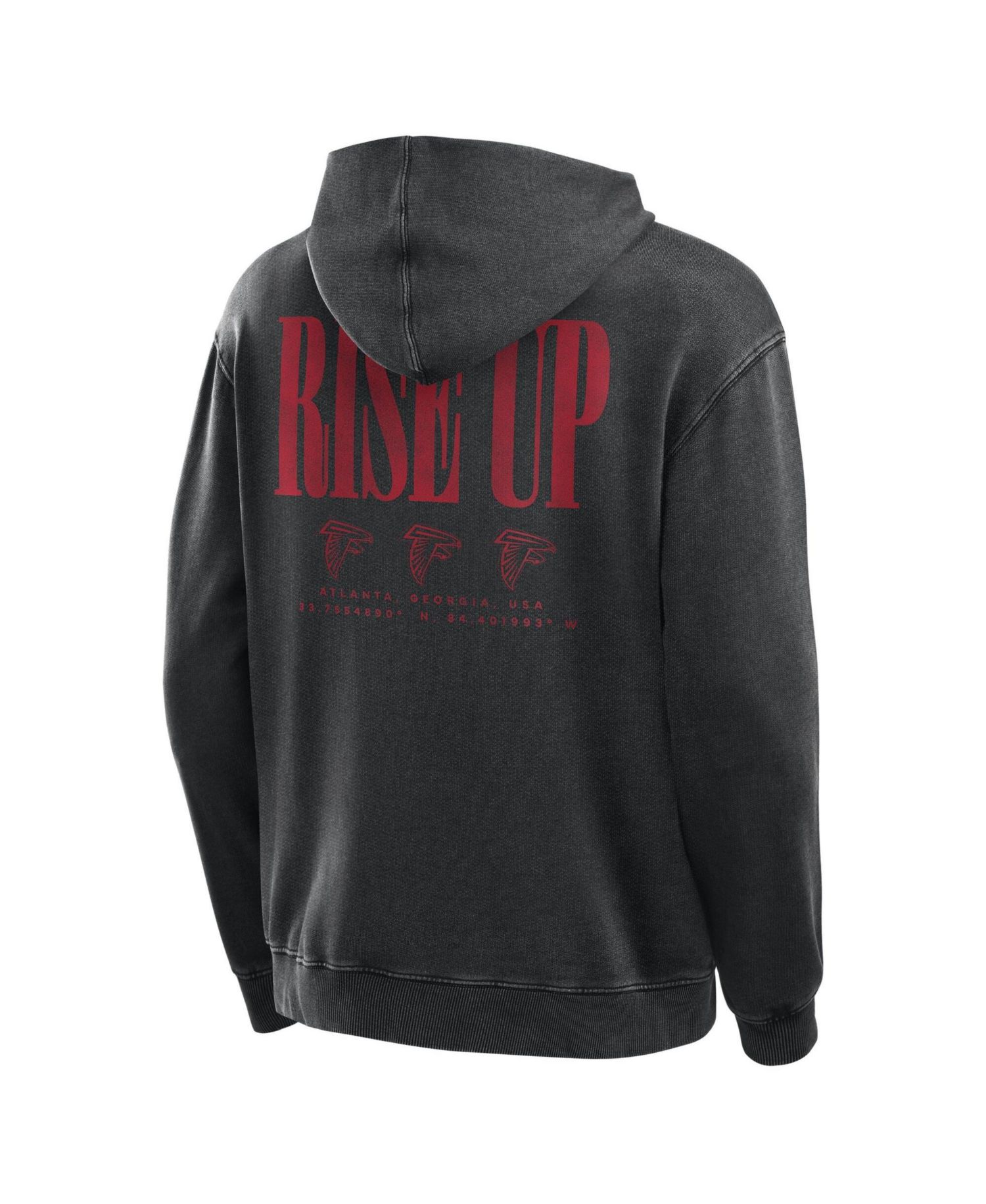 Men's Black Atlanta Falcons Relaxed Intense Rivalry French Terry Hoodie