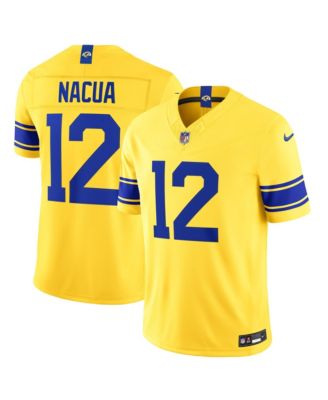 Men's Puka Nacua Los Angeles Rams Classic Sol Vapor F.U.S.E. Stitched Limited Jersey