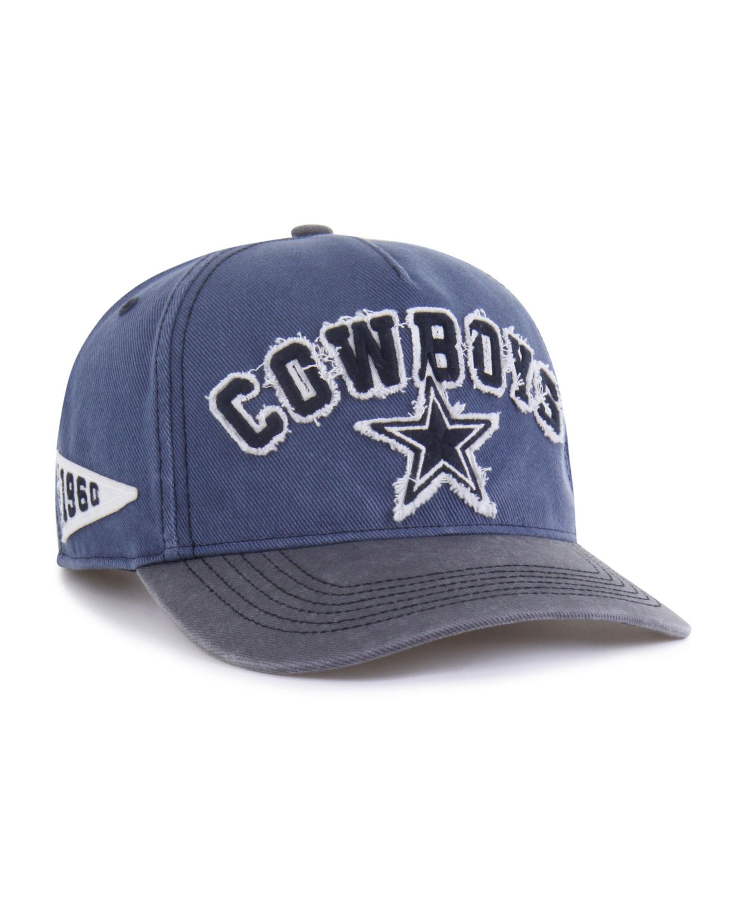 Men's '47 Navy/Charcoal Dallas Cowboys Well-Worn Calderwood Hitch Adjustable Hat