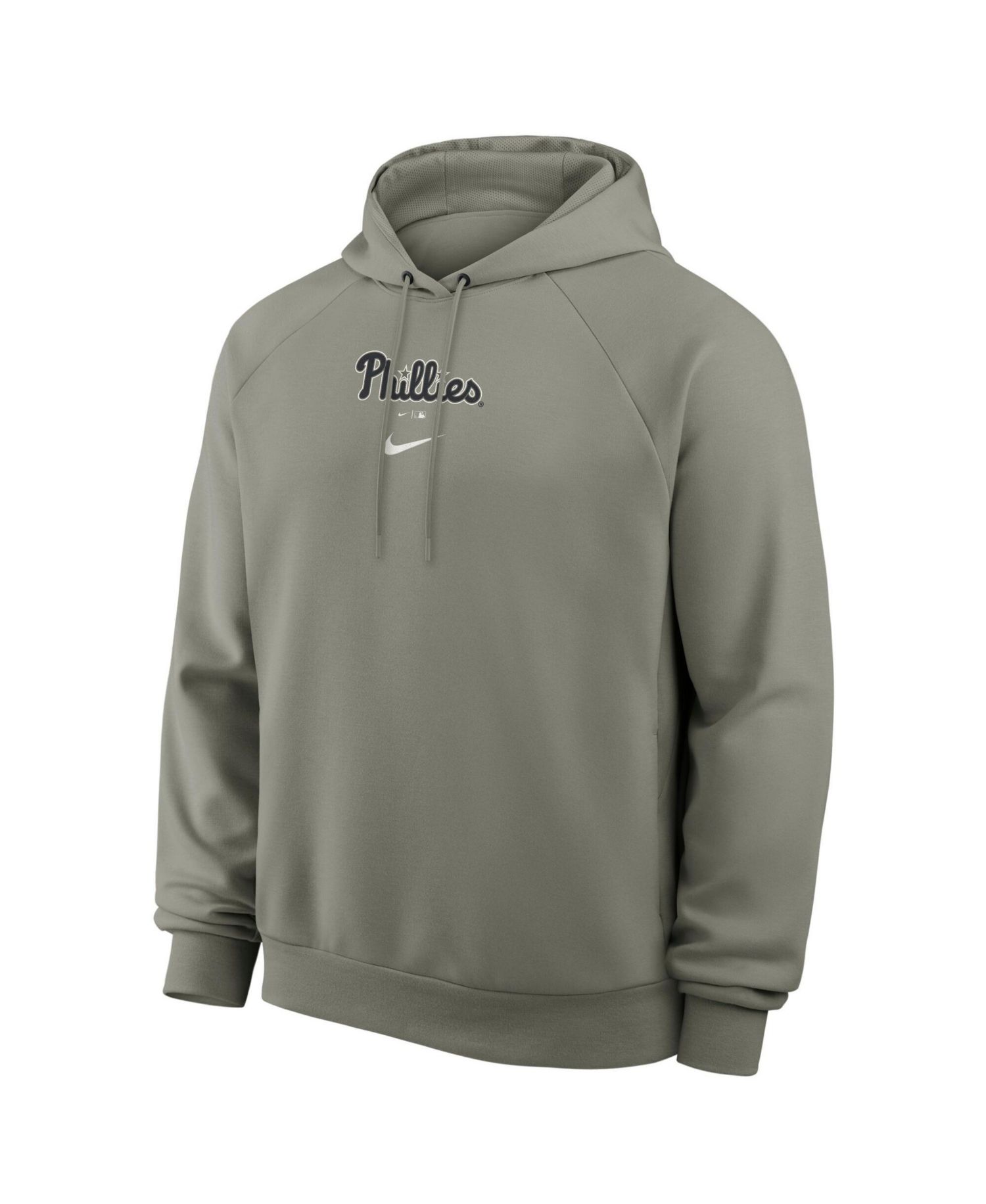 Men's Gray Philadelphia Phillies Statement Primary Raglan Dri-FIT Hoodie