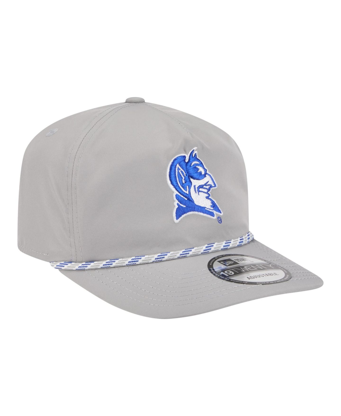 Мужская кепка New Era Gray Duke Blue Devils 19TWENTY Adjustable Hat — фото 2