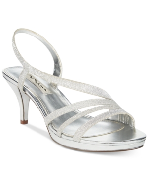 Nina Neely Asymmetircal Evening Sandals Women's Shoes