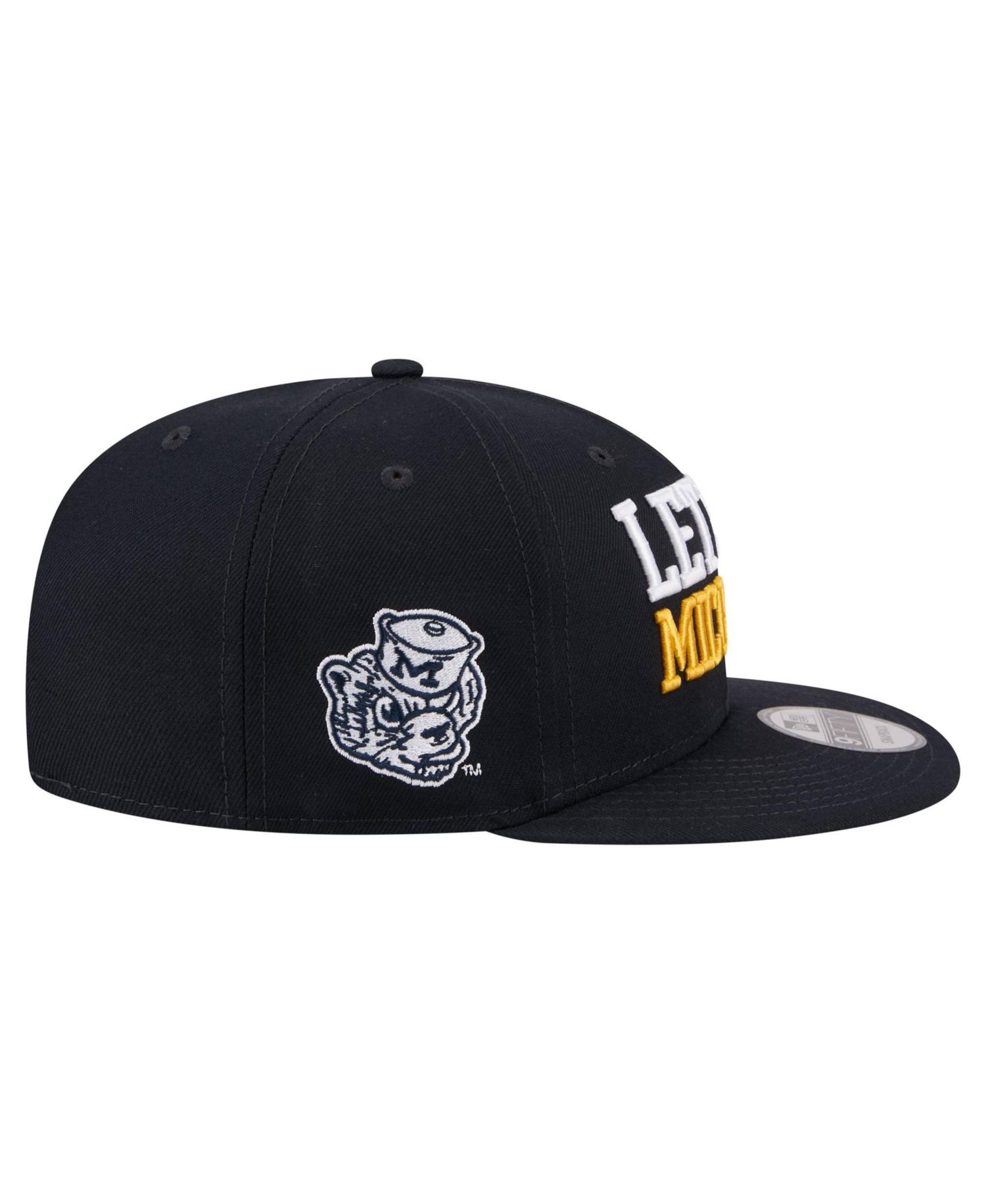 Men's Navy Michigan Wolverines Go Team 9FIFTY Snapback Hat