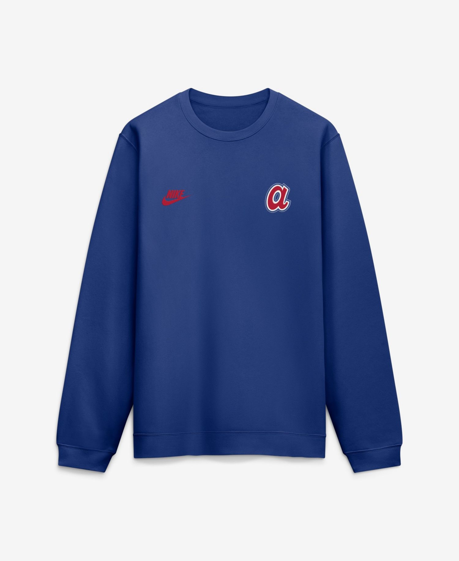 Men's Royal Atlanta Braves Cooperstown Diamond Sweatshirt