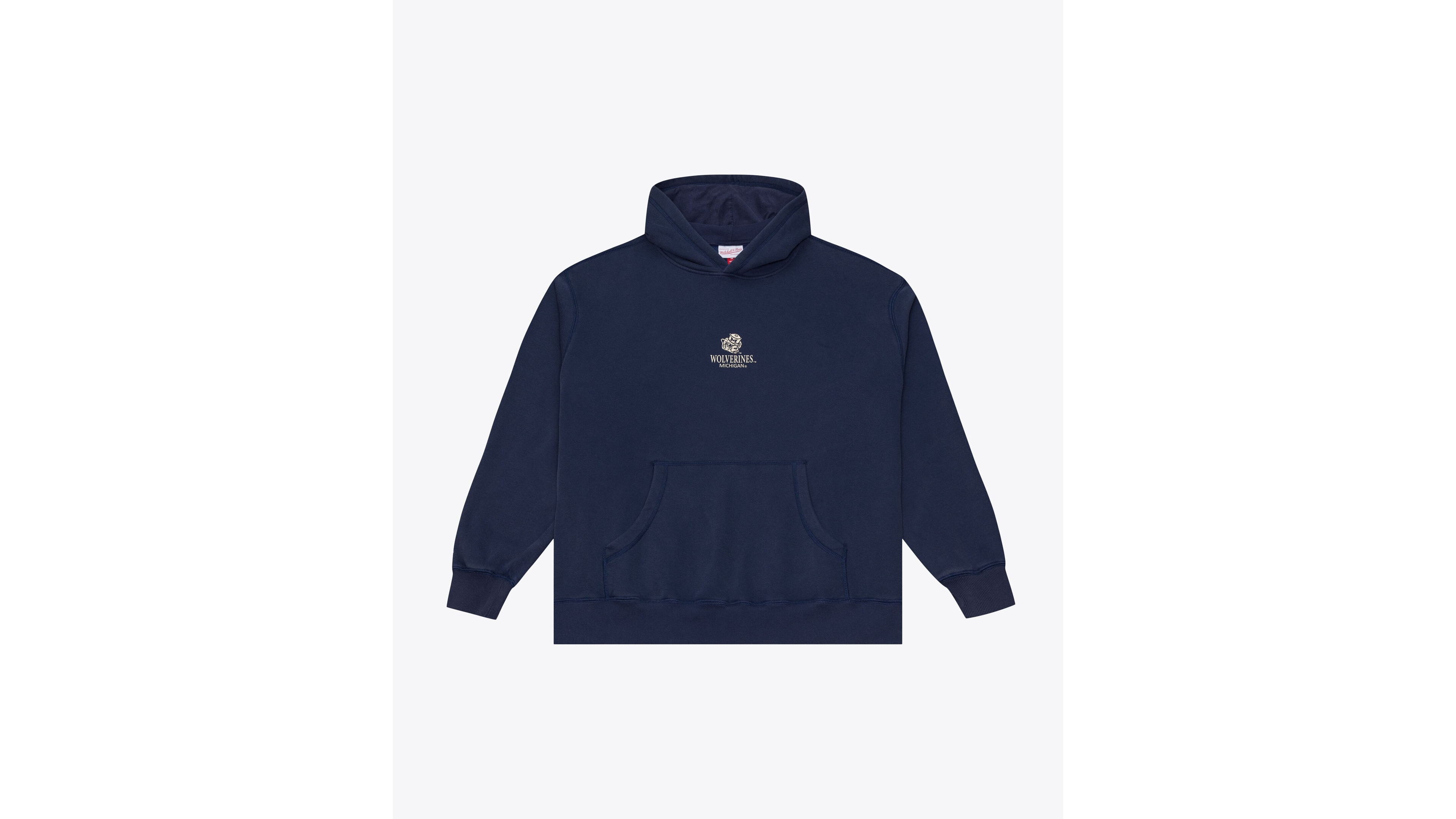 Mitchell & Ness Men's Navy Michigan Wolverines Core Icon Fleece Hoodie