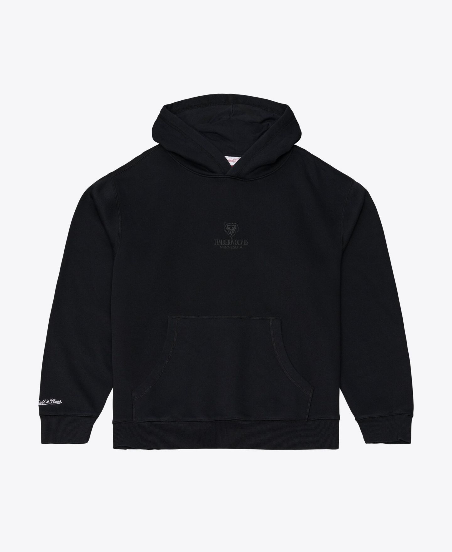Мужское худи Mitchell & Ness Black Minnesota Timberwolves Core Fleece — фото 1