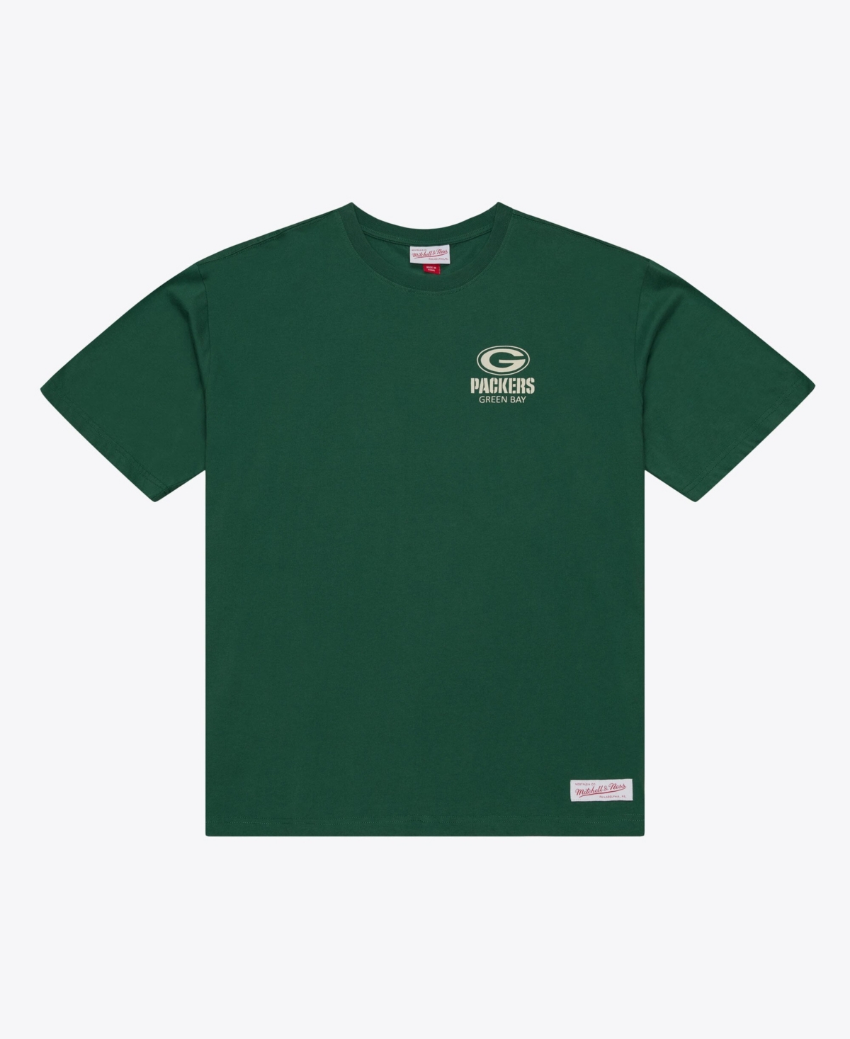 Mitchell & Ness Men's Mitchell Ness Dark Green Bay Packers Core Essentials Micro Logo T-Shirt - Dark Green
