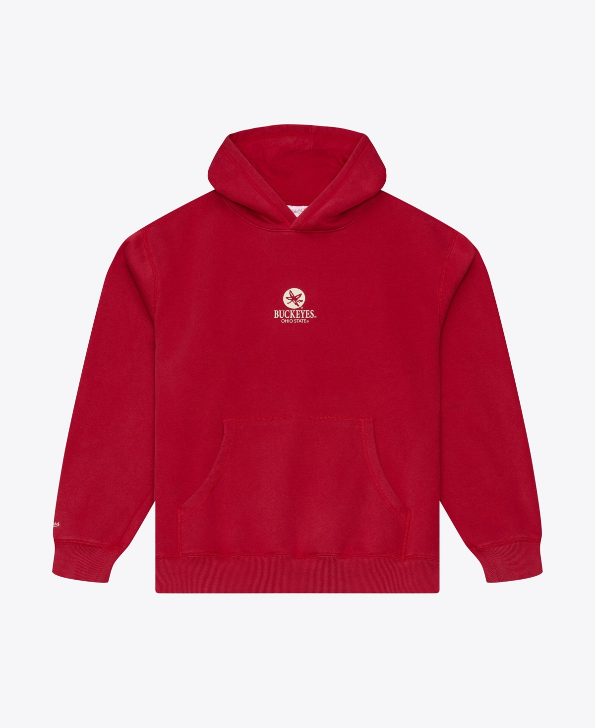 Mitchell & Ness Men's Scarlet Ohio State Buckeyes Core Icon Fleece Hoodie