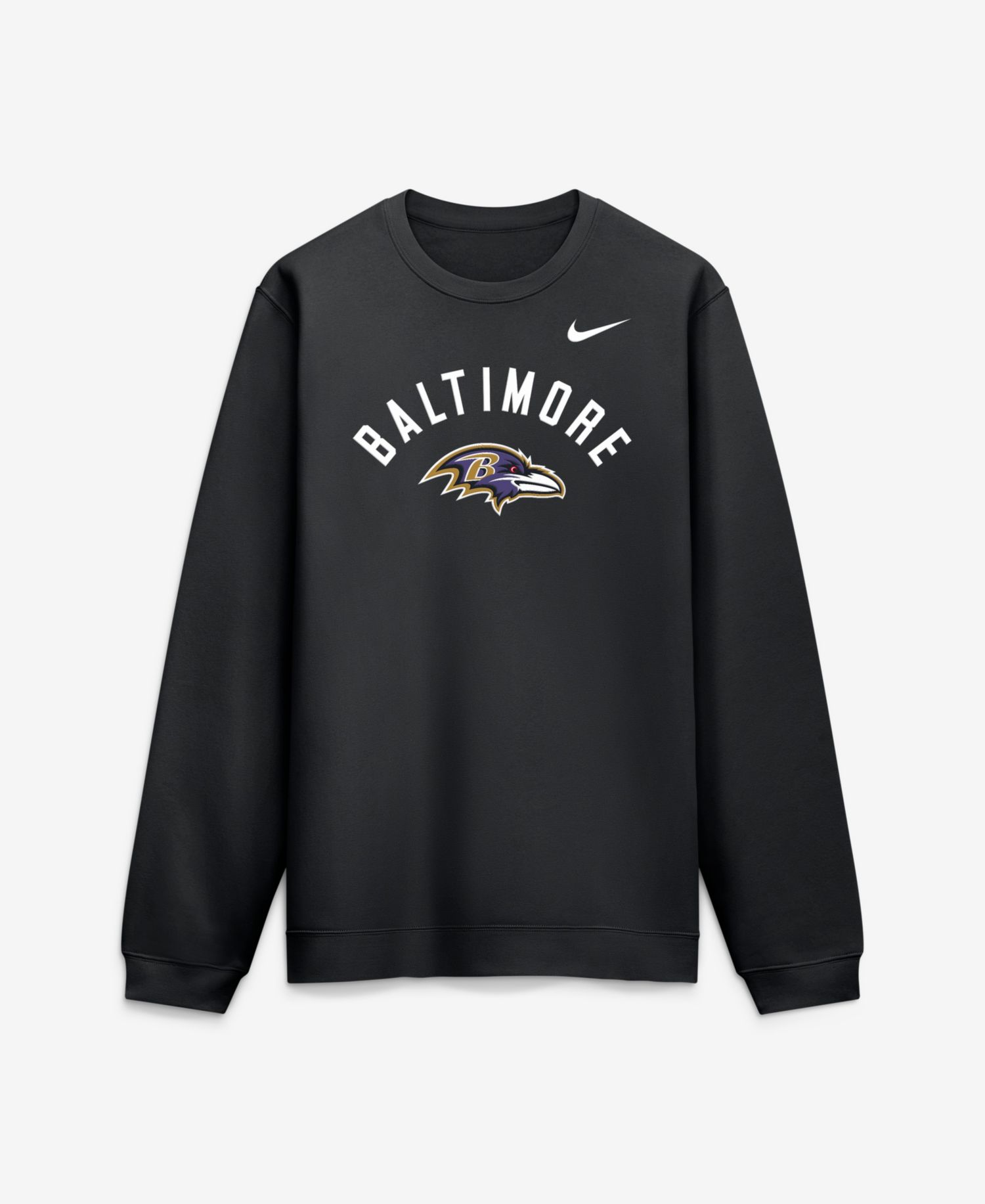 Men's Black Baltimore Ravens Primetime Club Sweatshirt