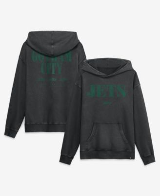 Men's Black New York Jets Relaxed Intense Rivalry French Terry Hoodie