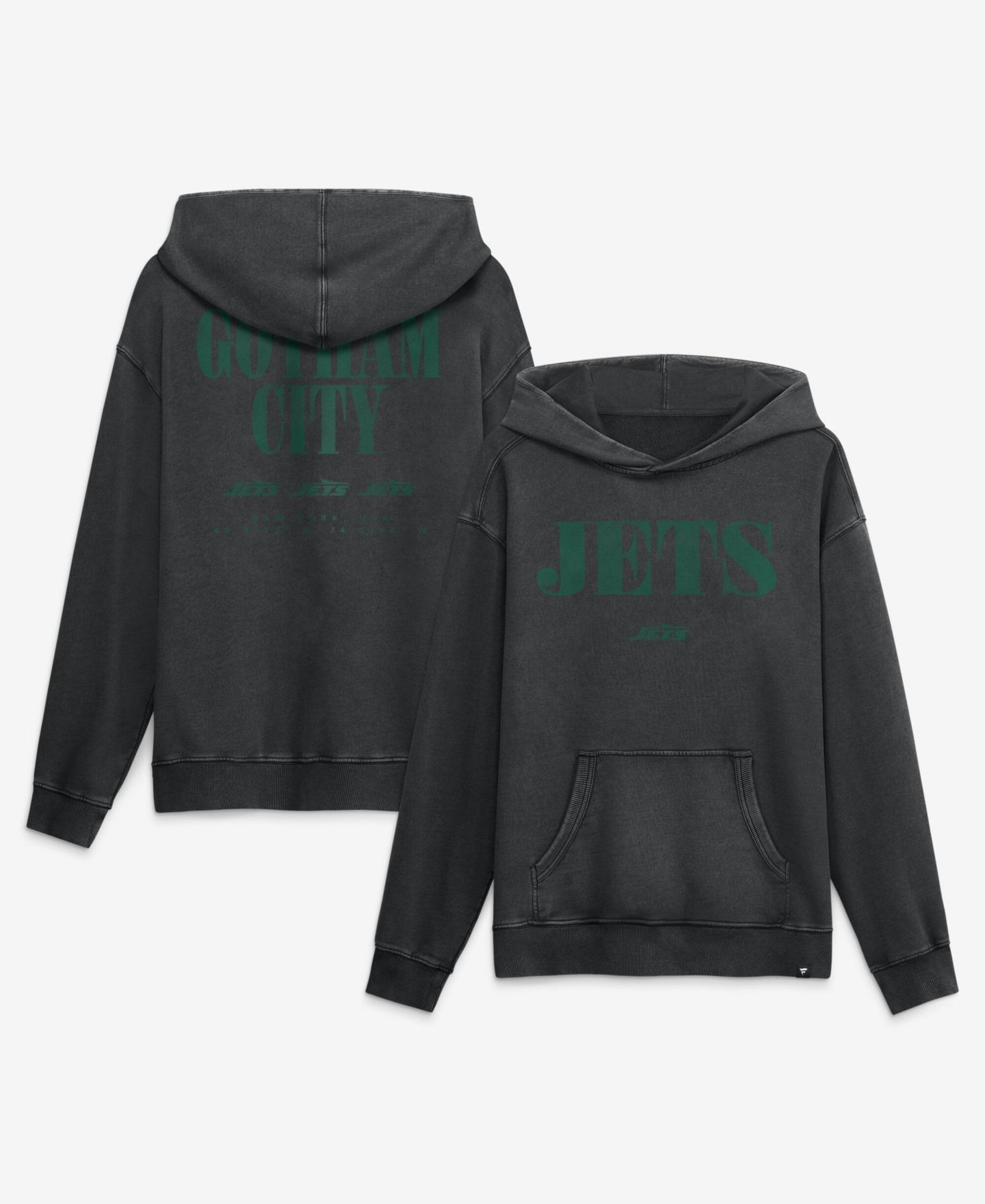 Мужское худи Fanatics Black New York Jets Relaxed Intense Rivalry French Terry — фото 1
