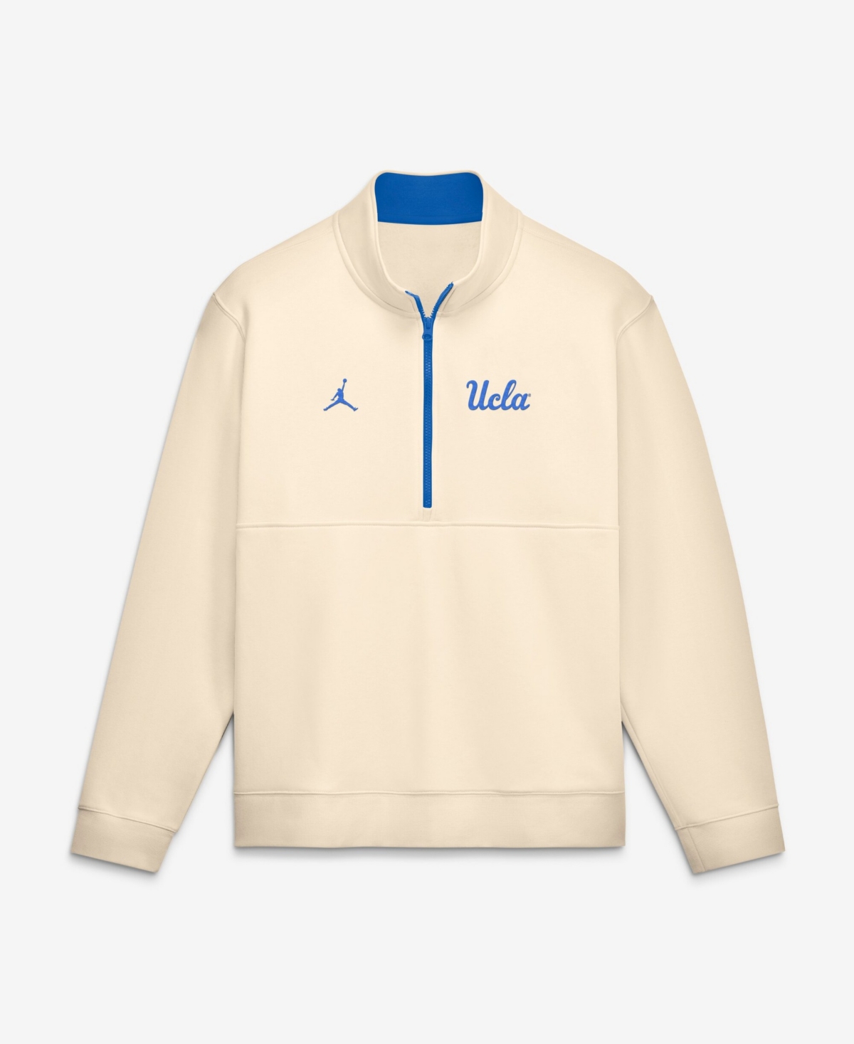 Jordan Men's Cream Ucla Bruins Primetime Club Fleece Half-Zip Pullover