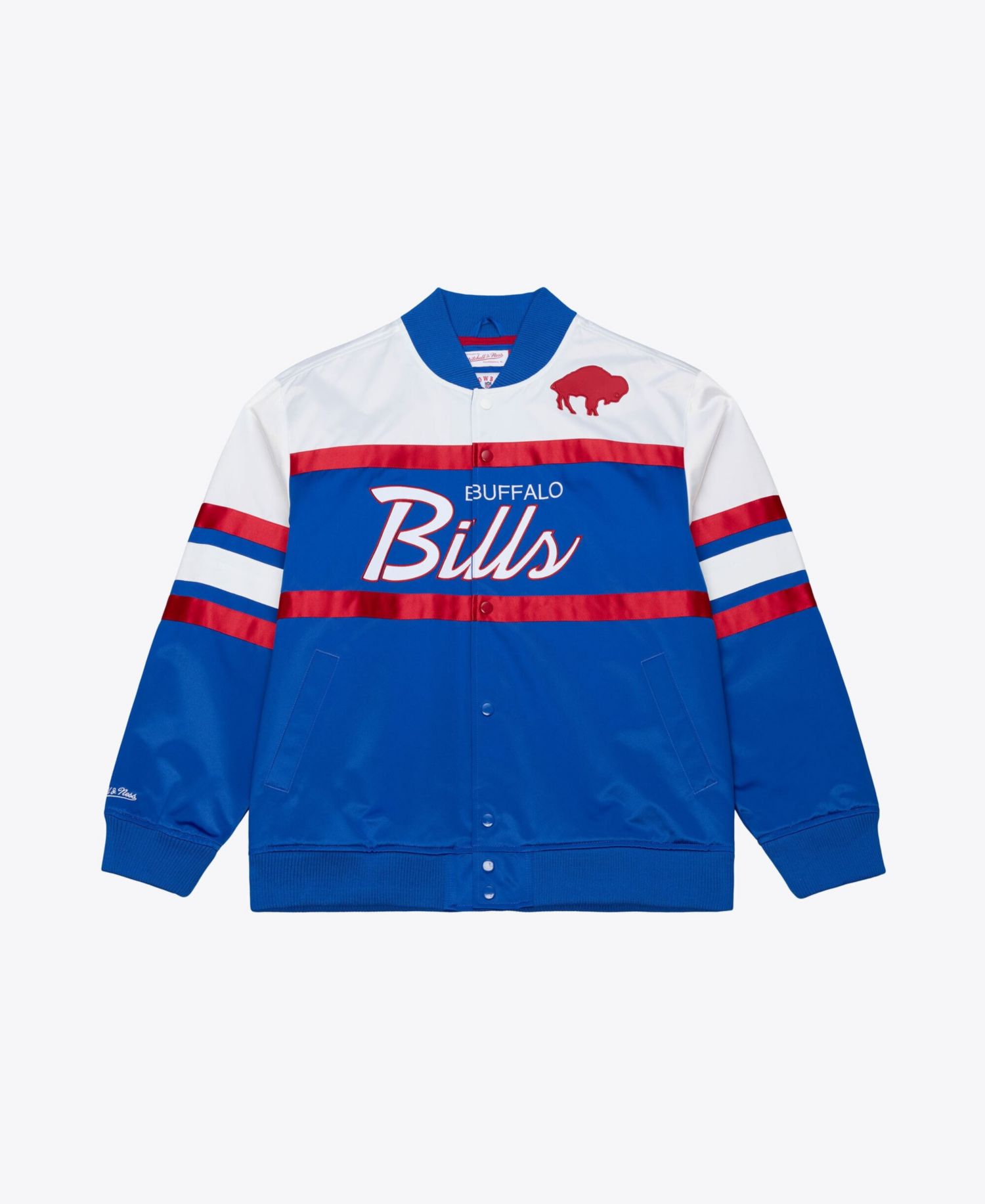 Men's Royal Buffalo Bills Head Coach Lightweight Full-Snap Satin Jacket