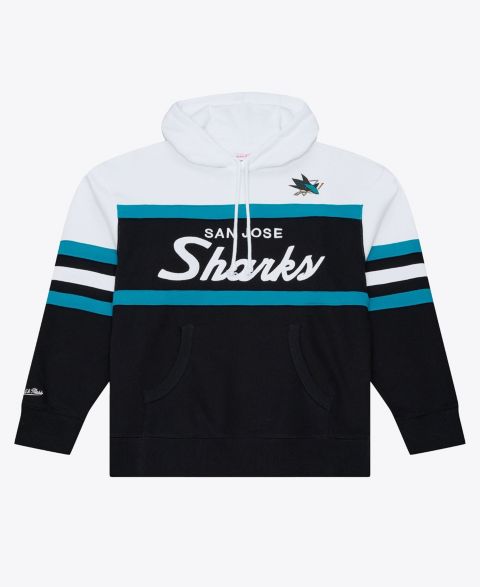 Мужское худи Mitchell & Ness Black San Jose Sharks Head Coach