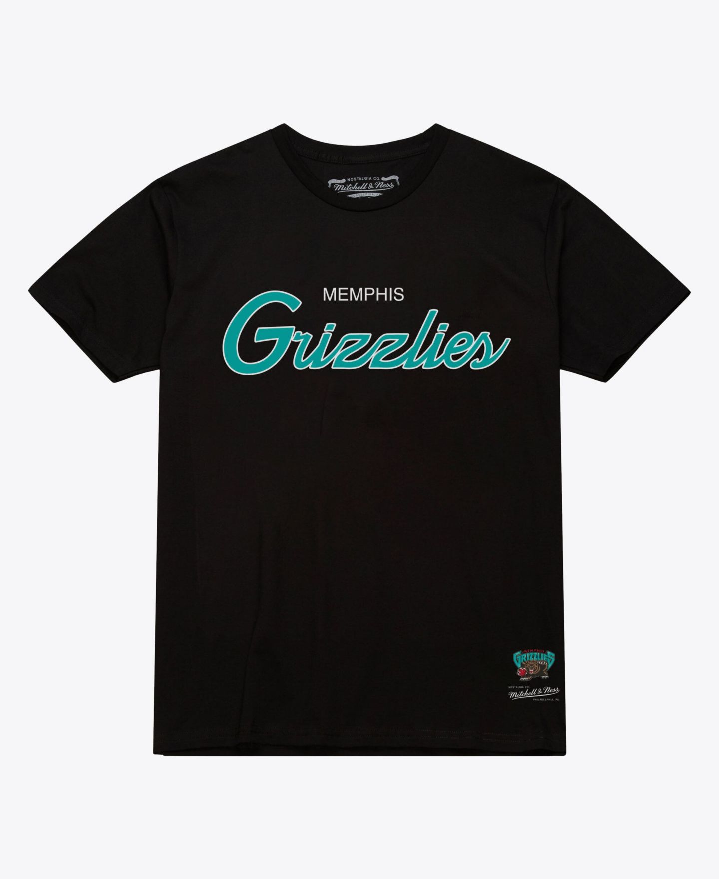 Мужская футболка Mitchell & Ness Black Memphis Grizzlies Vintage Wordmark — фото 1