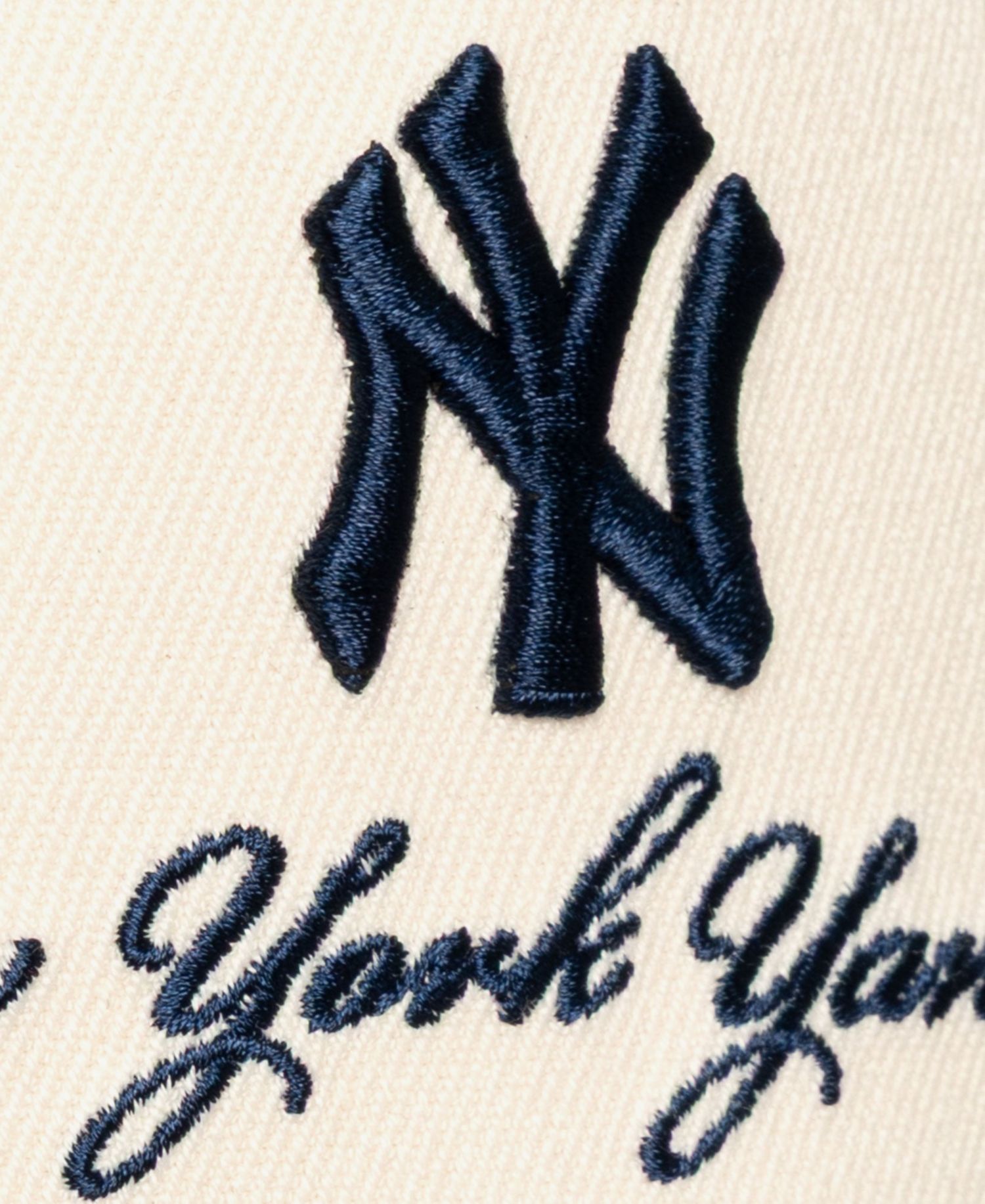 Men's Cream/Navy New York Yankees Flawless Stretch-Snapback Hat