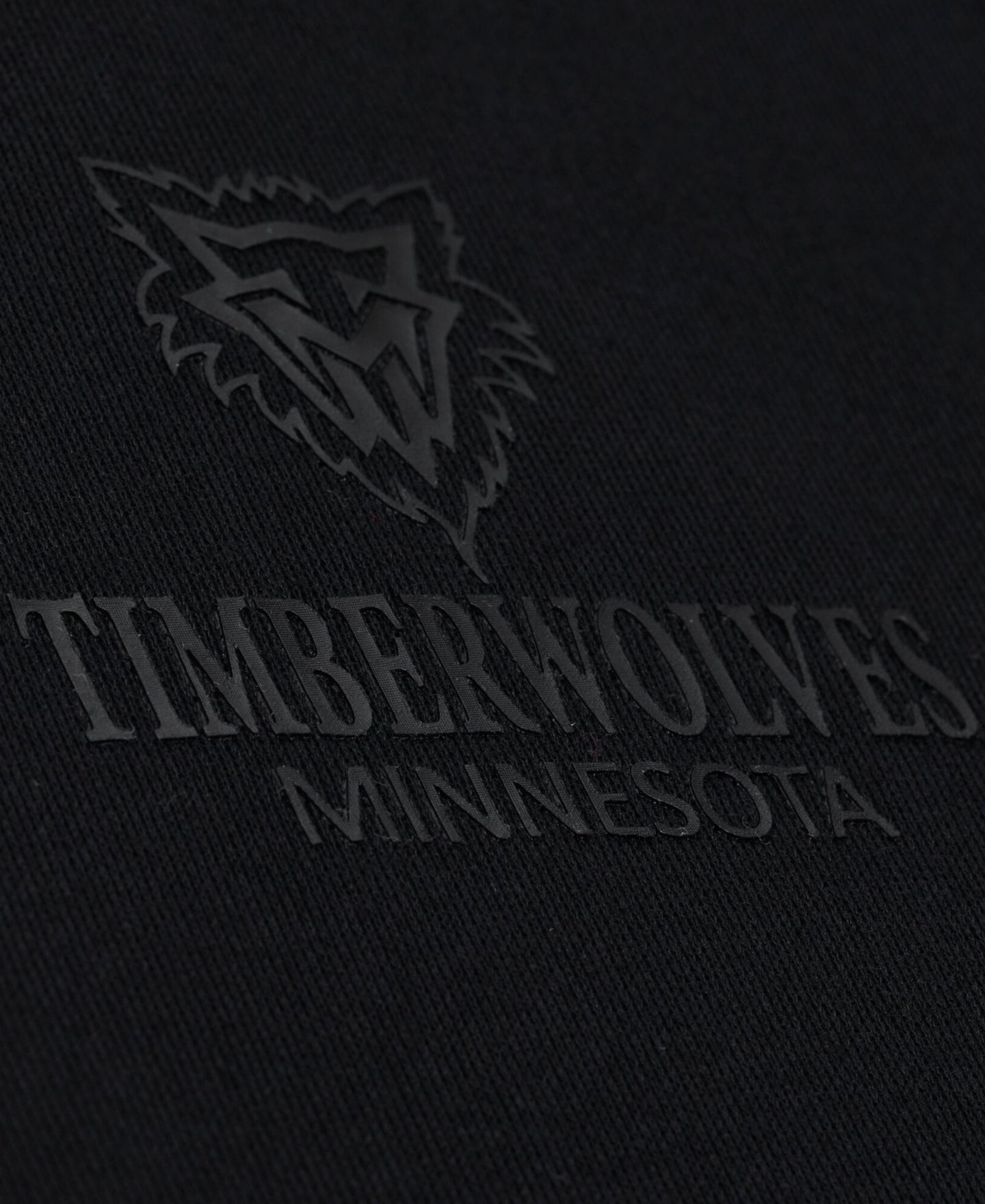 Мужское худи Mitchell & Ness Black Minnesota Timberwolves Core Fleece — фото 3