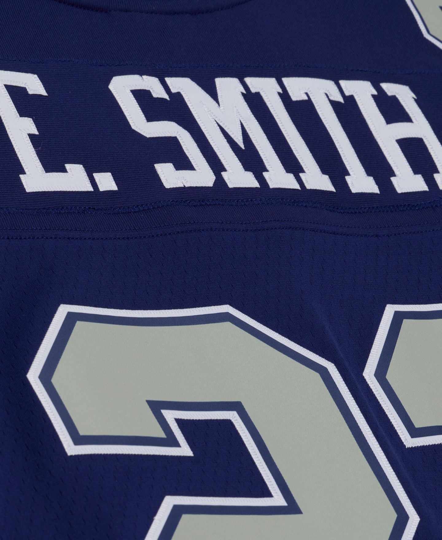 Мужской топ Mitchell & Ness Emmitt Smith Navy Dallas Cowboys Retired Legacy Replica Player Jersey — фото 5