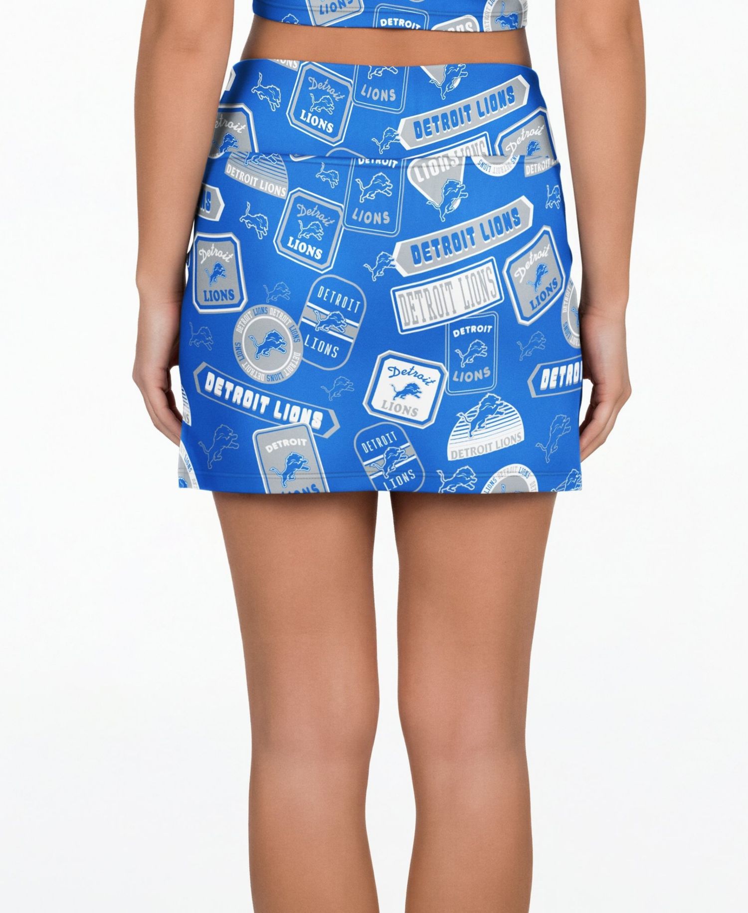 Women's Blue Detroit Lions Grady Sleep Skort