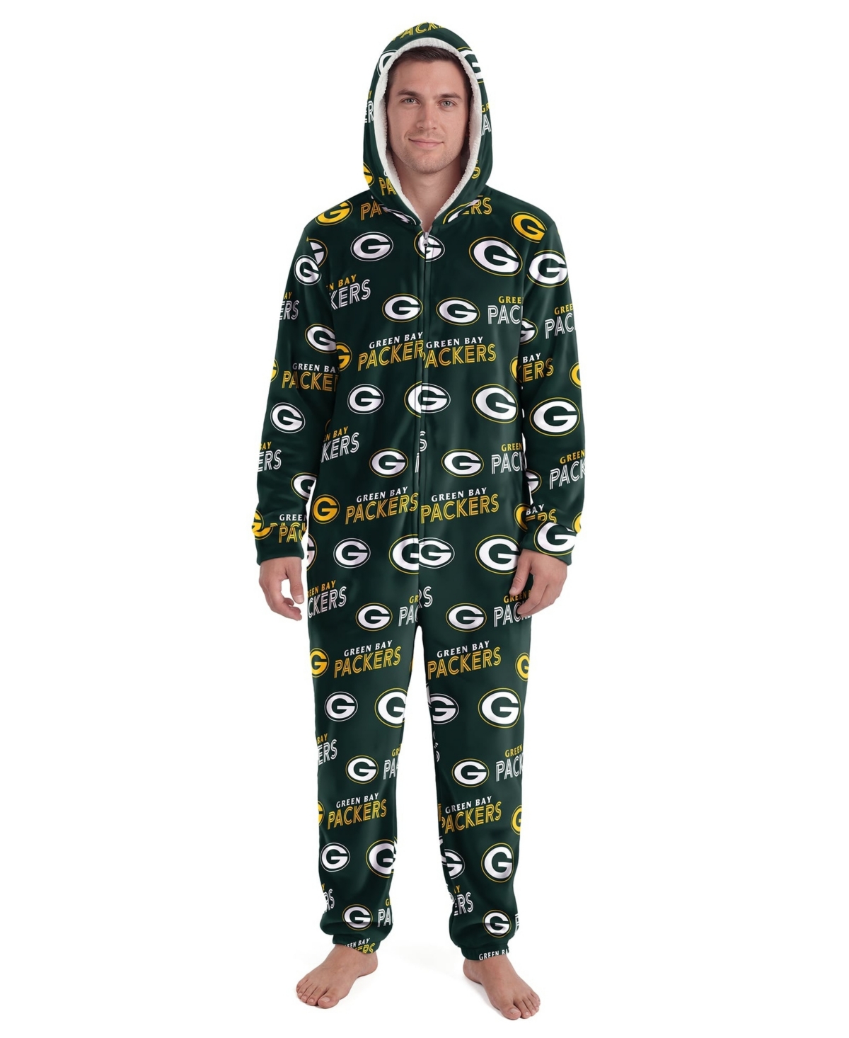 Concepts Sport Men's and Women's Hunter Green Bay Packers Sidekick Union Suit