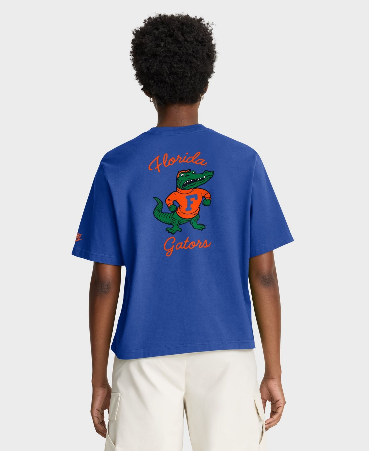 Women's Royal Florida Gators Legacy Pocket Boxy T-Shirt
