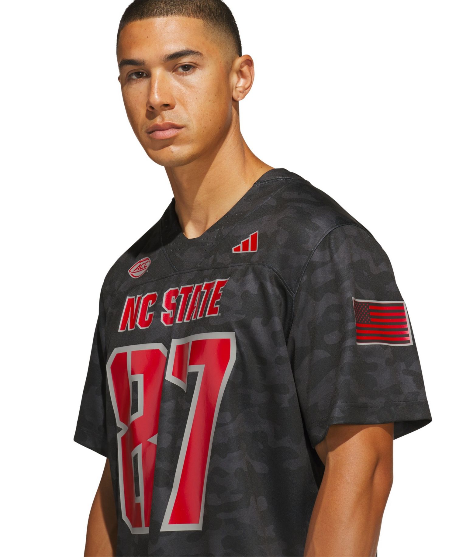 Men's #87 Black NC State Wolfpack Honor & Support Premier Strategy Jersey