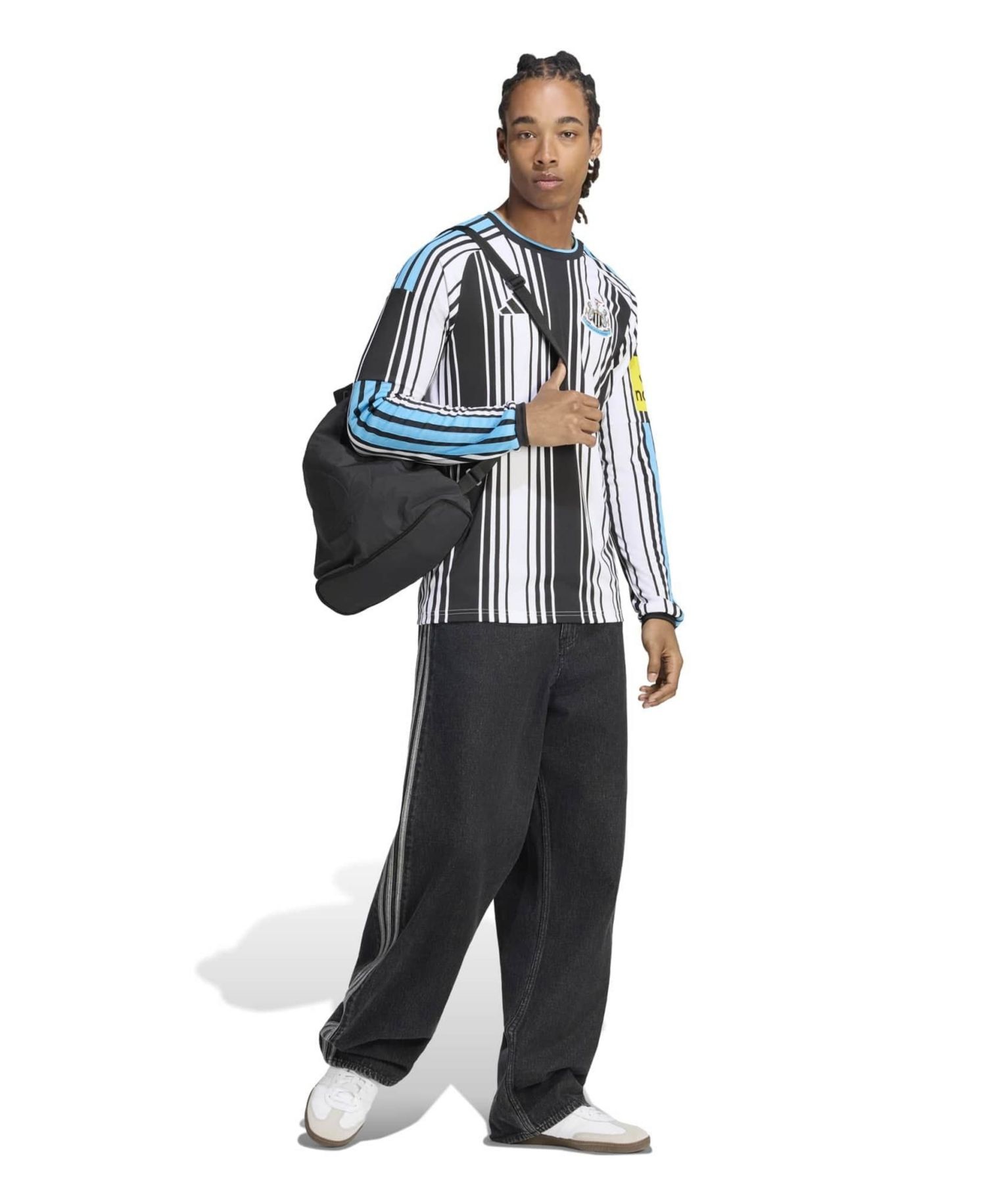 Men's White Newcastle United 2026/27 Home Replica Long Sleeve Jersey