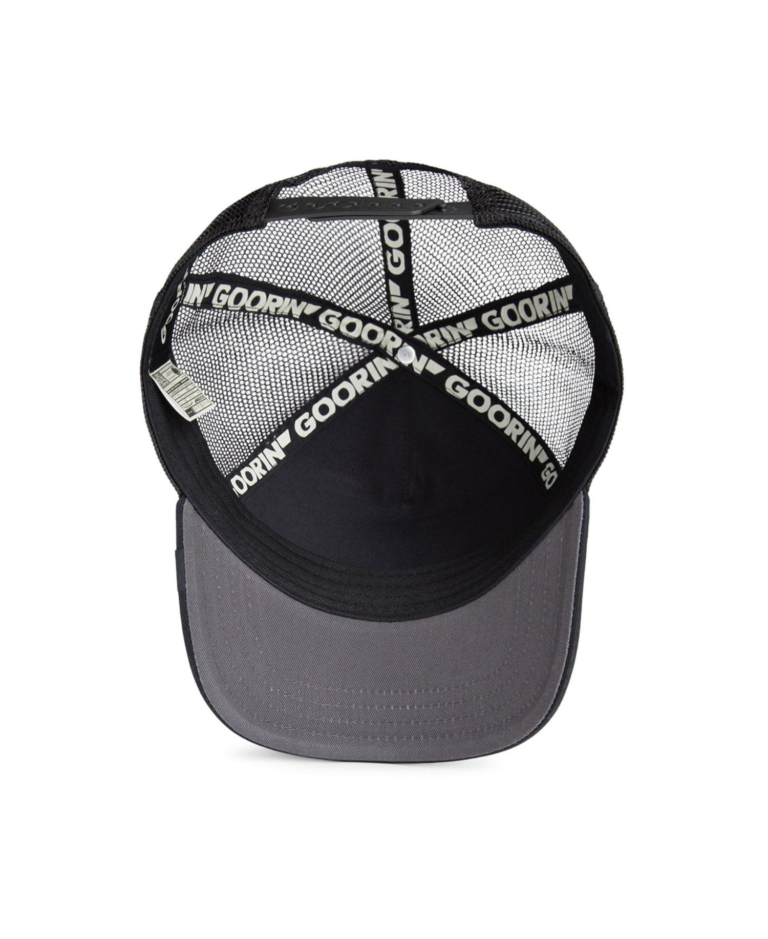 Men's Black Lone Wolf Adjustable Trucker Hat