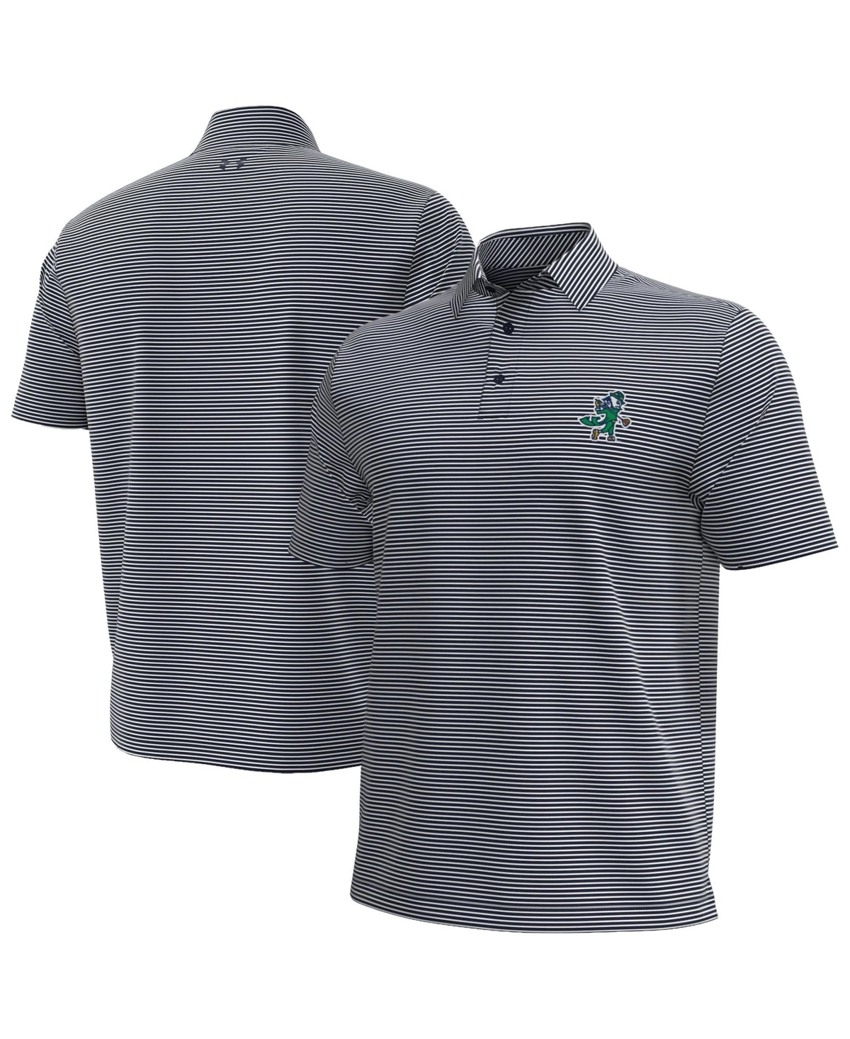 Under Armour Men's Navy Notre Dame Fighting Irish Drive Stripe Polo