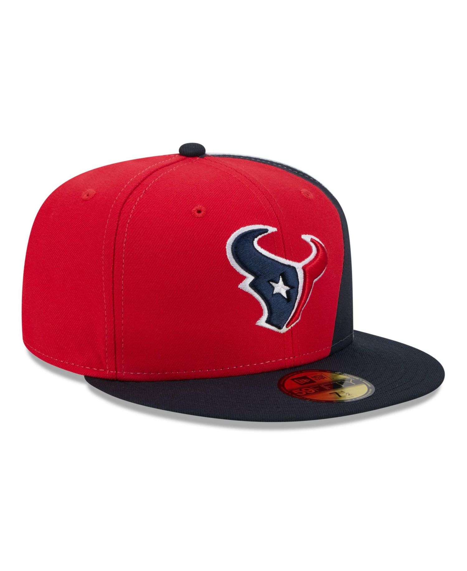 Men's Red/Navy Houston Texans Shock 59FIFTY Fitted Hat