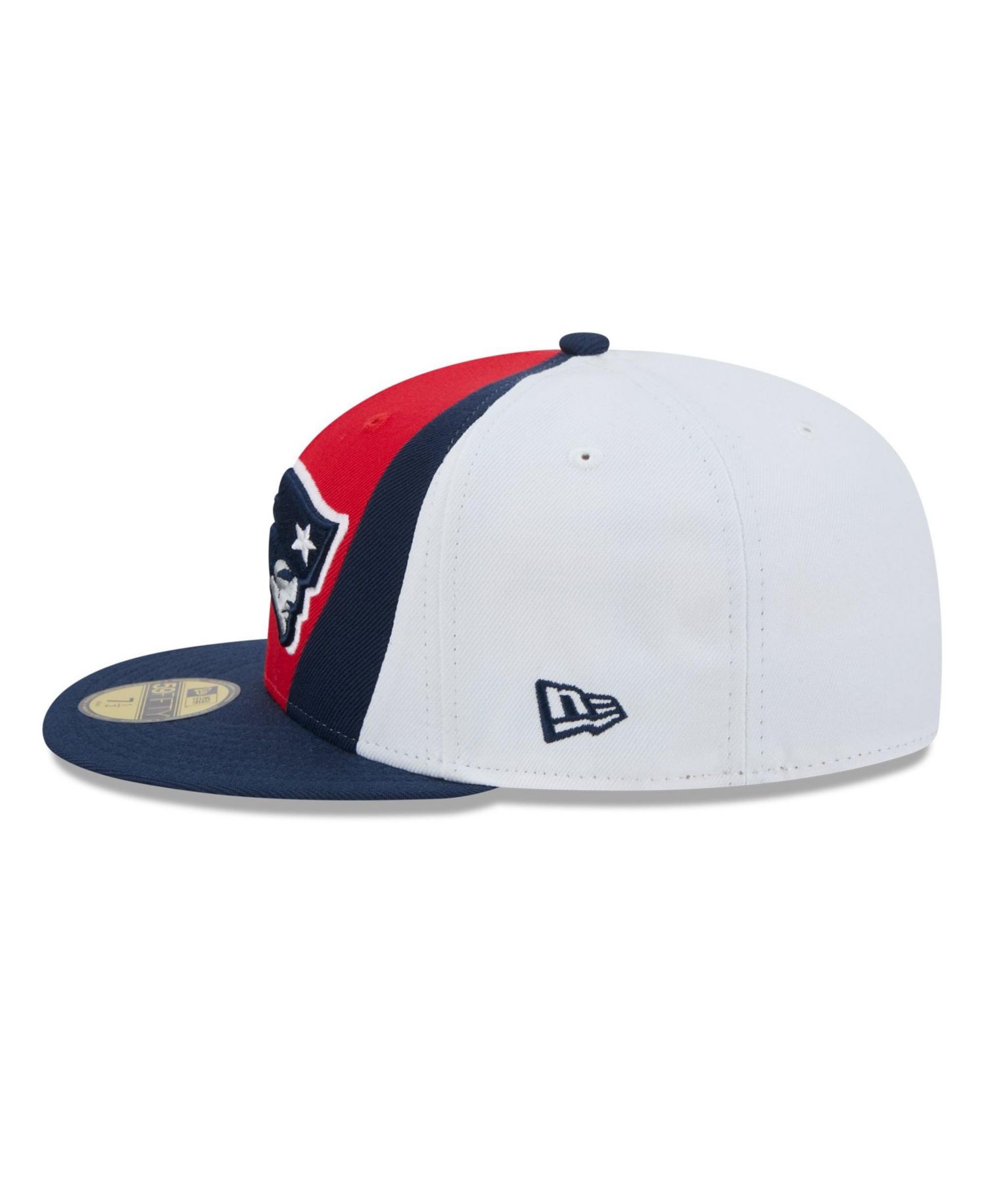 Men's Red/Navy New England Patriots Shock 59FIFTY Fitted Hat