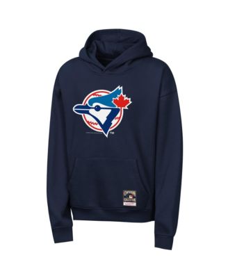 Big Boys and Girls Navy Toronto Blue Jays Retro Logo Hoodie