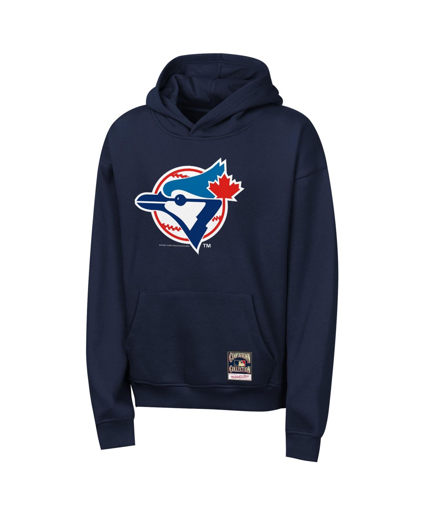 Детское худи Mitchell & Ness Navy Toronto Blue Jays Retro Logo — фото 1