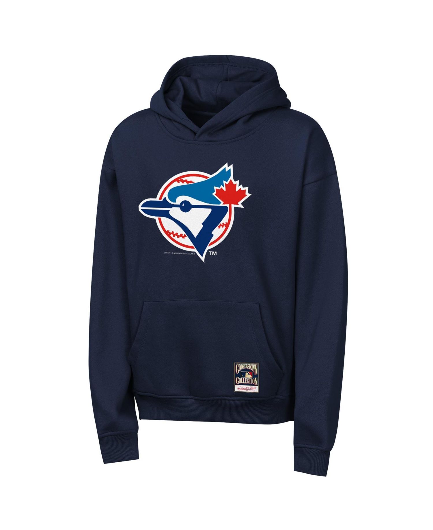 Big Boys and Girls Navy Toronto Blue Jays Retro Logo Hoodie
