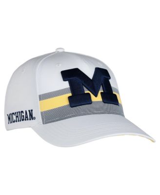 Men's and Women's White Michigan Wolverines The Sideline Adjustable Hat