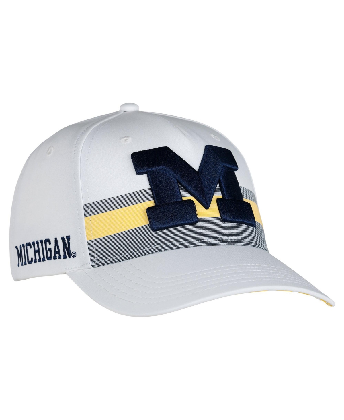 Ahead Men's And Women's White Michigan Wolverines The Sideline Adjustable Hat
