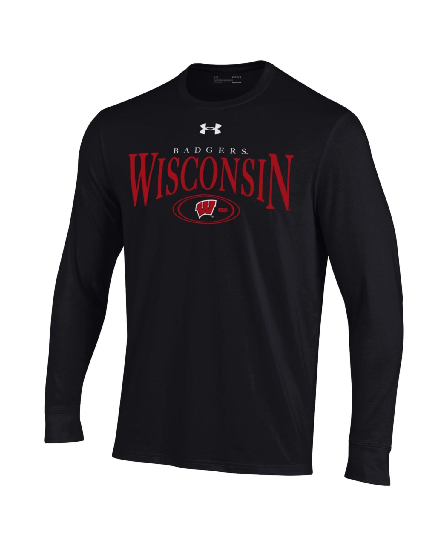 Men's Black Wisconsin Badgers 2026 Sideline Performance Cotton Long Sleeve T-Shirt