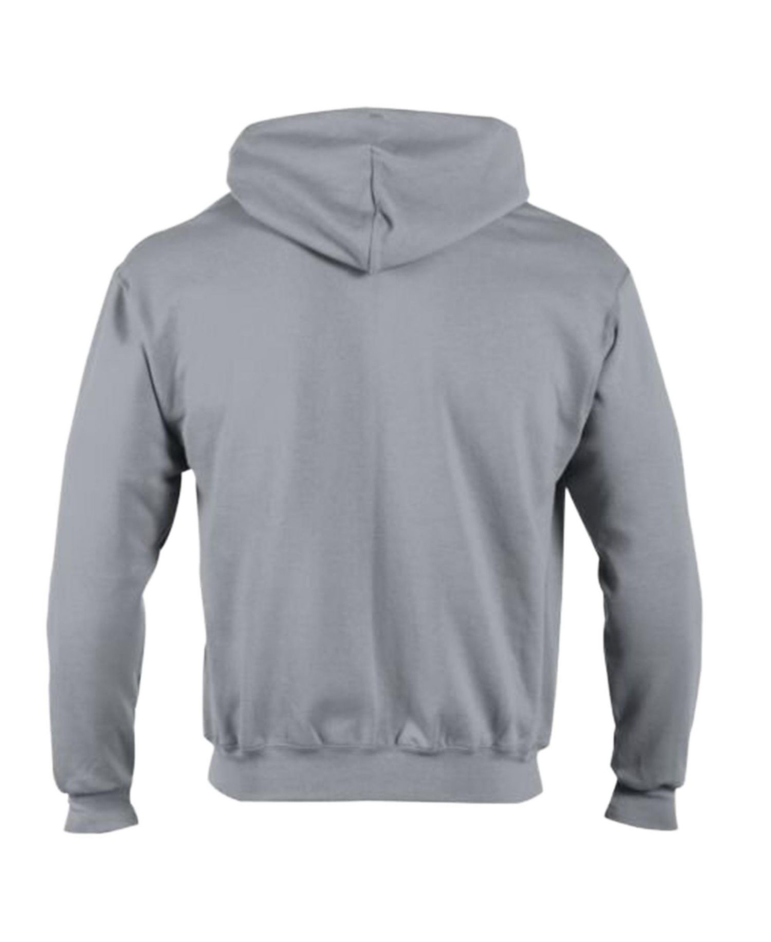 Men's Heather Gray Denver Broncos Powerblend Fleece Full-Zip Hoodie